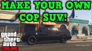 Gta 5 Online: HOW TO MAKE YOUR OWN COP SUV!! - (FIB GRANGER!)