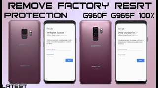 FRP 2018 SAMSUNG GALAXY S9 S9+ PLUS V8 0 0  BYPASS GOOGLE ACCOUNT