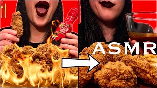 ASMR 2x Spicy Fire Sauce + KFC Mukbang: How To Eat Without Bursting Into Flames | Recipe