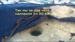 Рыбалка зимой на озере Талкас