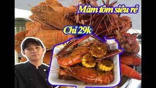 Mâm Tôm Hấp Dẫn Siêu Rẻ Chỉ 29k Trên Vỉa Hè Sài Gòn -Reviewer