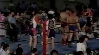 【喧嘩試合】ドリー/テリー/鶴田VSブッチャー/シーク/大木　凶悪コンビがテリーと戸口を急襲!79年7月いわき