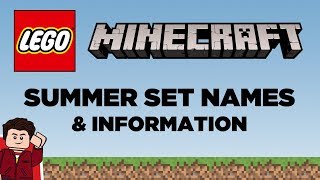 NEW Summer LEGO Minecraft Set Names