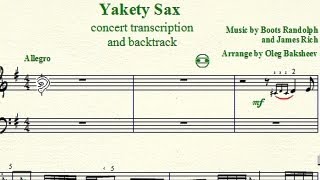 Accordion Sheet Music Review of "Yakety Sax". Old Version.