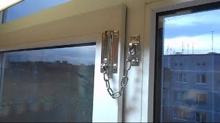 Ограничитель открывания на окна\Как обезопасить окно\ Фиксатор для окон