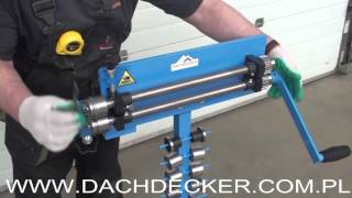 ŻŁOBIARKA ROWKARKA SICKENMASCHINE SWAGING MACHINE Masini de faltuit Ручной зиговочный станок