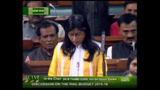Discussion on Rail Budget 2015: Smt. Anju Bala: 12.03.2015