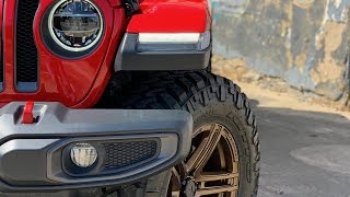 WE GOT NEW WHEELS!  New Bronze Jeep JL Wheels are on!!