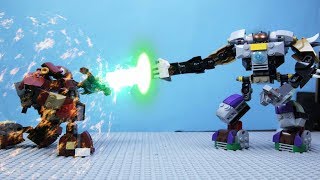 LEGO NEXO KNIGHT BATTLE ROBOT IRON MAN | STOP MOTION CARTOON FOR CHILDREN