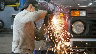 ТЮНИНГ НИВА УСТАНОВКА ЛАПТЕРОВ ПОЛНЫЙ ПРОЦЕСС