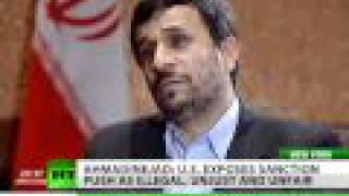 Ahmadinejad gives exclusive interview to RT