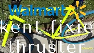 Walmart Kent Thruster 700c cheap $100 fixie bicycle review