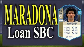 FIFA 18 - Prime Icon Diego Maradona  Loan SBC Solved - Cheapest solution