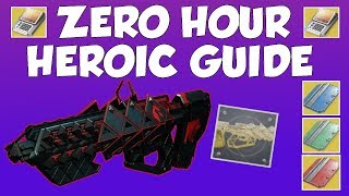 Destiny 2 | ZERO HOUR (HEROIC) GUIDE | Catalyst, Configuration, Card Locations