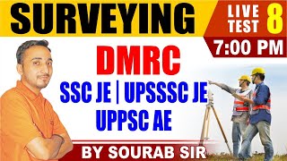 ? Live Test #8 | SURVEYING | SSC JE | DMRC JE | UPSSSC JE | UPPSC AE | BY AVNISH SIR