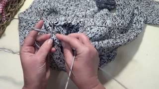 Как удлинить свитер. Как связать эластичный край. How to lengthen a sweater.