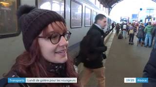 Grève des transports en Alsace. Faute de train, les usagers se rabattent sur les bus.