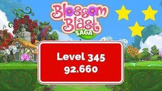 Blossom Blast Saga Level 345 - No Boosters