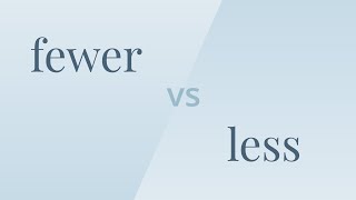 Fewer vs Less - Merriam-Webster Ask the Editor