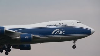 AirBridgeCargo Airlines 747-400F VQ-BIA Landing at NRT 16R