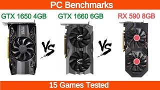 Nvidia GTX 1650 vs GTX 1660 vs RX 590 Benchmarks