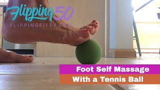 Foot Massage with a Ball