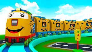 What A Busy Day - Choo Choo Cartoon Cartoon Train for Kids for Fun - Toy Factory