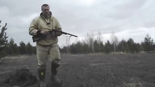 Стрельба на скорость из курковой двухстволки. Попытка  2.