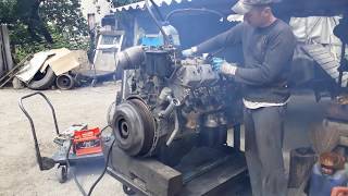 Запуск двигателя Камаз740 после ремонта без авто!!! Diesel engine start without car!!!