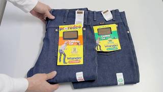 Сравнение джинсов Wrangler 936den и 13mwz | Отличия, замеры