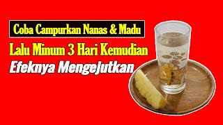 COBA MINUM FERMENTASI NANAS DAN MADU DAN LIHAT HASILNYA, ANDA AKAN KAGET MELIHATNYA
