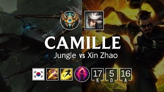 Camille Jungle vs Xin Zhao - KR Challenger Patch 8.23