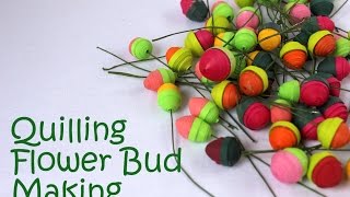 How to make Quilling Flower Closed Bud | AV VISUALS DIY Tutorial