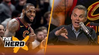 Colin Cowherd on LeBron's 40-pt triple-double and compares Jordan, Tiger and King James | THE HERD