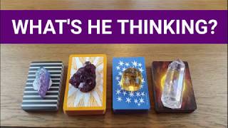 WHAT'S HE THINKING / FEELING? ❤️ *Pick A Card* Love Relationship Twin Flame Soulmate Tarot Reading