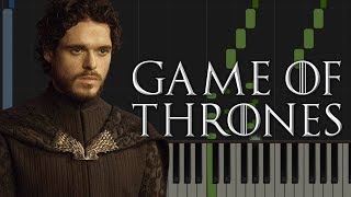 Game of Thrones: The Rains of Castamere - Piano Tutorial (Synthesia & Sheets)