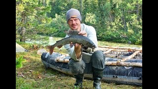 Ловля КРУПНОГО ХАРИУСА на Приполярном Урале.  4 я Часть.