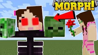 Minecraft: MORPH INTO MOBS!! (BE MOBS & GAIN ABILITIES!) Mod Showcase