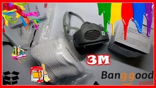 3M респиратор, фильтры и предфильтры / Распаковка посылки / Banggood