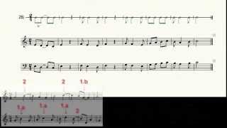 13.  Como leer partituras - síncopa de tiempo y de compás