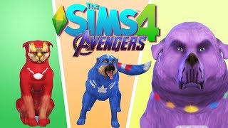 The Avengers as PETS in the Sims 4