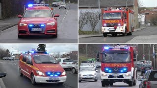 [Neuer KdoW] Einsatzfahrten Feuerwehr Stolberg + Eschweiler während Sturm Friederike