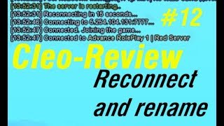 Реконнект со сменой ника / Re-connect samp 0.3.7 (Cleo-Review #12) GTA SAMP