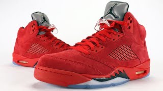 Air Jordan 5 Red Suede Flight Suit Review + On Feet
