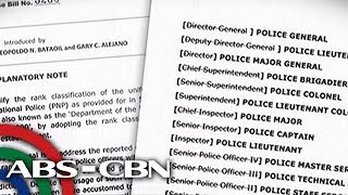 Bandila: Paggamit ng military rank sa PNP, isinusulong sa Kamara