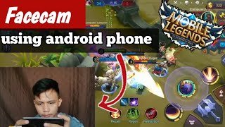 how to facecam on mobile legends using android phone | Tutorial
