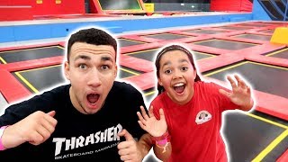 SUPER TRAMPOLINE PARK CHALLENGES!!