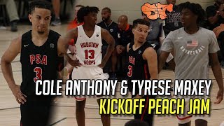 Cole Anthony & Tyrese Maxey GO HEAD to HEAD to KICKOFF PEACH JAM