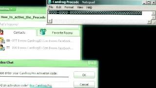 How to active Camfrog Procode ?