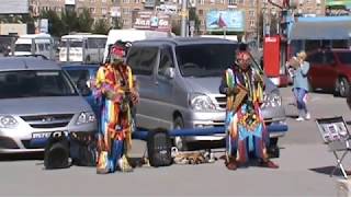Этническая музыка индейцев в Новосибирске.